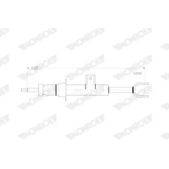 Амортизатор газомасляний MONROE G2580