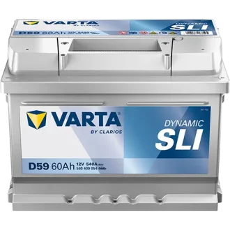 Акумулятор 12В 60Агод./540А (EN) Dynamic SLI (R+ стандартні клеми) 242x175x175 B13 - монтажний фланець 10.5мм (пусковий) VARTA 560409054K262