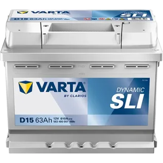 Акумулятор 12В 63Агод./610А (EN) Dynamic SLI (R+ стандартні клеми) 242x175x190 B13 - монтажний фланець 10.5мм (пусковий) VARTA 563400061K262