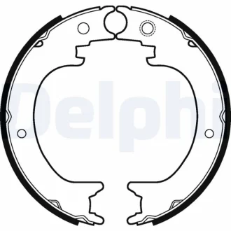 Гальмівна колодка LEXUS RX SUBARU TRIBECA TOYOTA HIGHLANDER / KLUGER 2.7-3.6 01.05- Delphi LS2121 (фото 1)