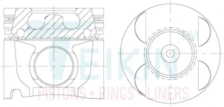 Поршень TEIKIN 46690AGSTD