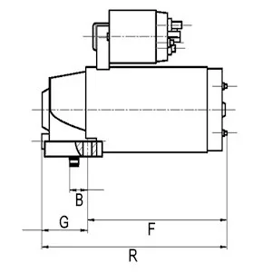 Стартер Mazda 3/6/CX-7 06-14 (12V/1.2KW) (z=11) = 116938 CARGO F 032 116 938