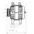 Генератор Ford Transit Custom 2.0 EcoBlue 15-23 (14V/240A) = 116606 F 032 116 606