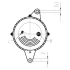Генератор Skoda Fabia/VW Polo 1.2 TDI 09-14 (14V/140A) = 116933 CARGO F 032 116 933 (фото 2)