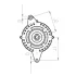 Генератор Skoda Fabia/VW Polo 1.2 TDI 09-14 (14V/140A) = 116933 CARGO F 032 116 933 (фото 3)