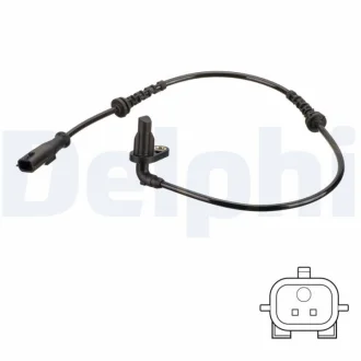 Датчик ABS задн Лів DACIA DUSTER, DUSTER/SUV RENAULT ARKANA I, DUSTER, KAPTUR 1.0-2.0 04.10- Delphi SS20818