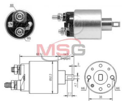 Реле втягуюче стартера Aftermarket ZM3710