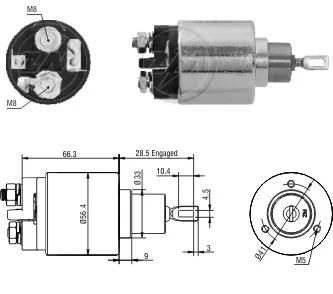 Реле втягуюче стартера Aftermarket ZM4773