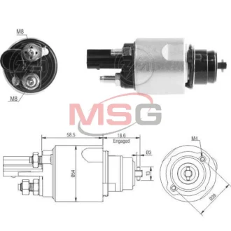 Реле втягуюче стартера Aftermarket ZM3498