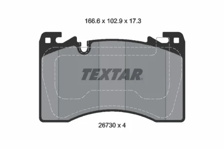 Колодки гальмівні (передні) Land Rover Range Rover 21- TEXTAR 2673001