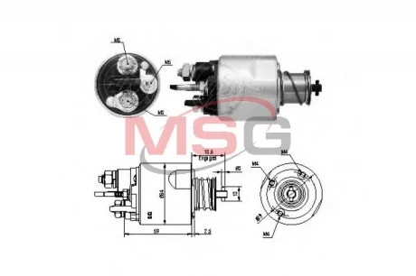 Реле втягуюче стартера Aftermarket ZM5494