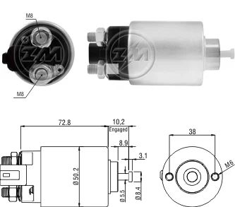 Реле втягуюче стартера Aftermarket ZM392