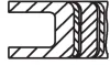 Кільця поршневі TRAFIC III/VIVARO B 1.6 dCi/CDTI 14- MAHLE KNECHT 021 RS 00119 0N2 (фото 1)