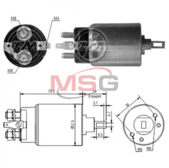 Реле втягуюче стартера Aftermarket ZM1981