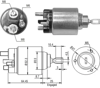 Реле втягуюче стартера Aftermarket ZM1371