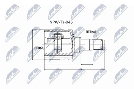 ШРУС Nty NPWTY043 (фото 1)