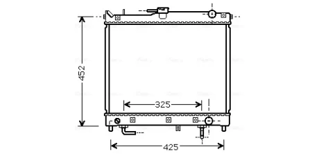 Радіатор, Система охолодження двигуна CLEVER FIT AVA COOLING SZ2109 (фото 1)