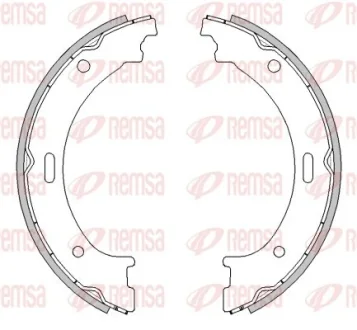 Колодки гальмівні барабанні (комплект 4 шт) REMSA 446400