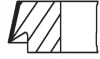 Комплект поршньових кілець BMW 5 (F10), 5 (F11), 5 (G30, F90), 5 GRAN TURISMO (F07), 6 (F12), 6 (F13), 6 GRAN COUPE (F06), 7 (F01, F02, F03, F04), 7 (G11, G12), 8 (G14 N63B44A-S63B44B 07.09- MAHLE KNECHT 081RS001210N0 (фото 2)