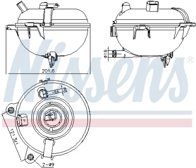 Бачок розширювальний з кришкою VW Golf 2012 NISSENS 996130