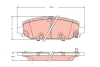 Комплект гальмівних колодок задн, JEEP WRANGLER IV 2.0-3.6 09.17- TRW GDB2360 (фото 1)