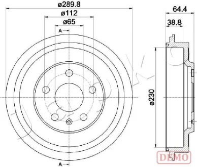 Барабан тормозной (кратно 2) VW Jatta IV (10-) Japko 560911C