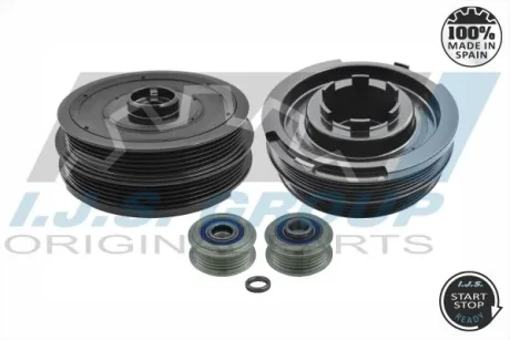 Шків колінвалу Land Rover Freelander/Rover 75 2.0CDT/CDTi 99-05 (к-кт) IJS GROUP 17-1070KIT (фото 1)