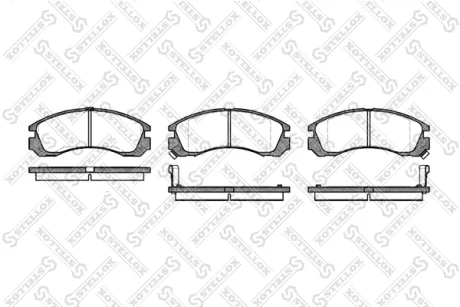 Колодки гальмівні передні STELLOX 365002SX
