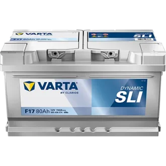 Акумулятор 12В 80Агод./740А (EN) Dynamic SLI (R+) 315x175x175 B13 - монтажний фланець 10.5мм (пусковий) VARTA 580406074K262 (фото 1)