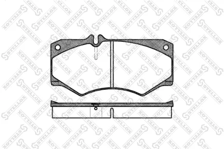 Фото 1 - колодки гальмівні передні (диск) STELLOX 058030SX Колодки гальмівні передні (диск) STELLOX 058030SX (фото 1)