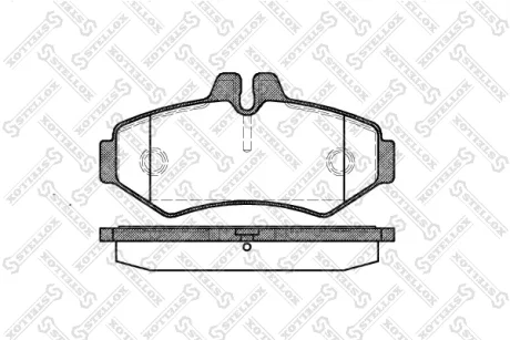 Колодки гальмівні (дискові) STELLOX 744000BSX
