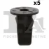 Кліпса кріплення решітки радіатора (к-кт 5 шт) Toyota Corolla 92-97 Fischer Automotive One (FA1) 77-60008.5 (фото 1)