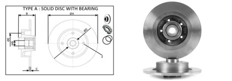 Диск тормозной задний (кратно 2) Renault Laguna II (01-07) APPLUS APLUS 61531BAP