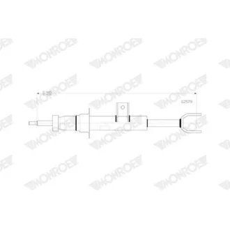 Амортизатор газомасляний MONROE G2579
