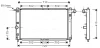 Радиатор охлаждения двигателя Daewoo Nubira (97-) (DWA2009) AVA