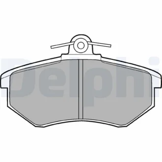 Комплект гальмівних колодок з 4 шт. дисків Delphi LP424 (фото 1)