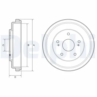 Гальмівний барабан Delphi BF609