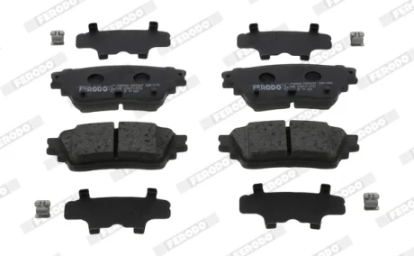 Фото комплект гальмівних колодок задн, NISSAN ARIYA, ROGUE Electric 07.20- FERODO FDB5540 Комплект гальмівних колодок задн, NISSAN ARIYA, ROGUE Electric 07.20- FERODO FDB5540