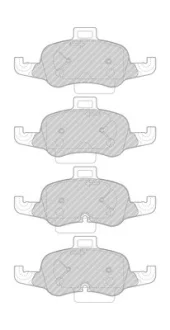 Комплект гальмівних колодок передн, AUDI TT 2.0/2.0D 07.14- FERODO FDB4996 (фото 1)