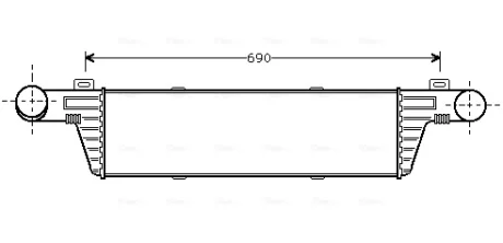 Інтеркулер MB E-Class W210 (98-) AVA AVA COOLING MSA4224