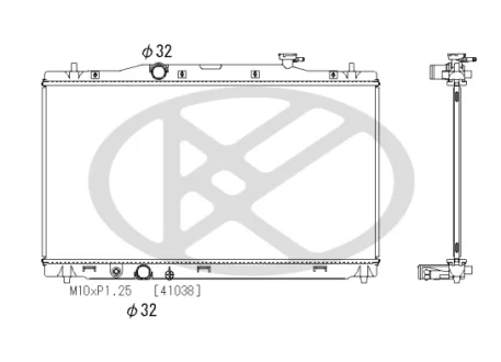Радиатор, охлаждение двигателя KOYORAD PL083632