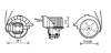 Вентилятор обігрівача салону Opel Astra G (98-), Zafira A (99-) AC- (OL8628) AVA