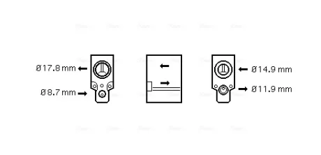 Клапан розширювальний AVA COOLING VN1076