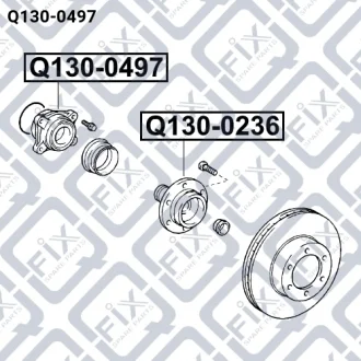 Підшипник ступичний передній Q-FIX Q1300497 (фото 1)