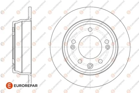 Диски гальмівні (комплект 2 шт) Eurorepar 1667871080