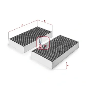 Фільтр салону MB S-class (W221) 05-13/CL (C216) 06-13 (вугільний) (к-кт 2шт.) SOFIMA S 4394 CA