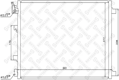 Радіатор кондиціонера STELLOX 1045484SX (фото 1)