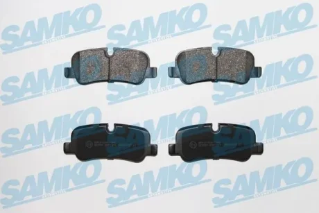 Дисковые тормозные колодки, комплект LAND ROVER Range Rover III 3.0-5.0 02-12, Discovery 2.7-4.4 04-18, Range Rover Sport 2.7-5.0 05-13, LR016808, LR019627, LR021316, LR055454, LR032903, SFP500140, SFP500022, SFP500020, SFP500021 SAMKO 5SP1359