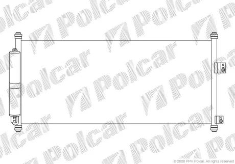 Конденсатор MAZDA 6 (GG) 1.8-2.3 Polcar 2758K8C1