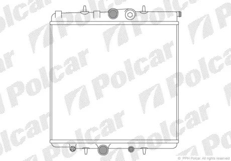 Радиатор АКПП FORD COUGAR 98-99 MONDEO 2.5I 24V 95-97 4G32 Polcar 571008A1